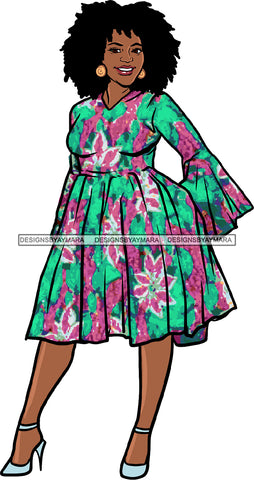 Afro Beautiful Woman Fashion Female Girl Model Dress Goddess Diva Classy Lady .SVG Cut Files For Silhouette Cricut and More!
