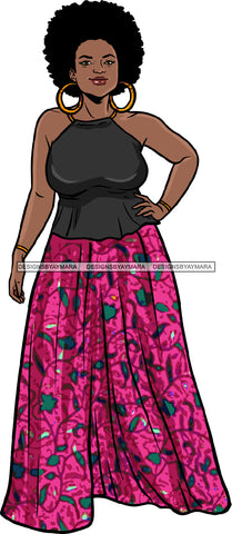 Afro Beautiful Woman Fashion Female Girl Model Dress Goddess Diva Classy Lady .SVG Cut Files For Silhouette Cricut and More!