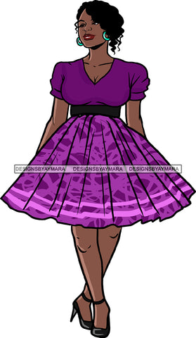 Afro Beautiful Woman Fashion Female Girl Model Dress Goddess Diva Classy Lady .SVG Cut Files For Silhouette Cricut and More!