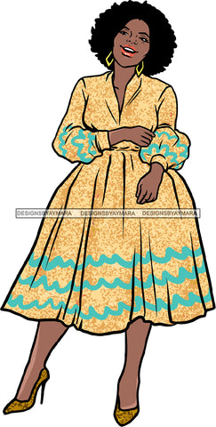 Afro Beautiful Woman Fashion Female Girl Model Dress Goddess Diva Classy Lady .SVG Cut Files For Silhouette Cricut and More!