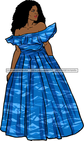 Afro Beautiful Woman Fashion Female Girl Model Dress Goddess Diva Classy Lady .SVG Cut Files For Silhouette Cricut and More!