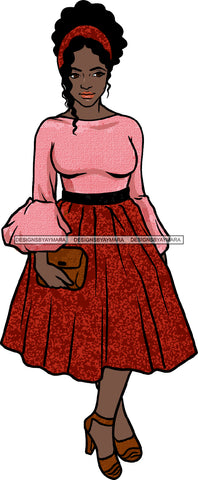 Afro Beautiful Woman Fashion Female Girl Model Dress Goddess Diva Classy Lady .SVG Cut Files For Silhouette Cricut and More!