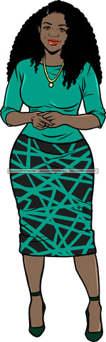 Afro Beautiful Woman Fashion Female Girl Model Dress Goddess Diva Classy Lady .SVG Cut Files For Silhouette Cricut and More!