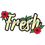 Fresh Sign Banner SVG JPG PNG Vector Clipart Cricut Silhouette Cut Cutting