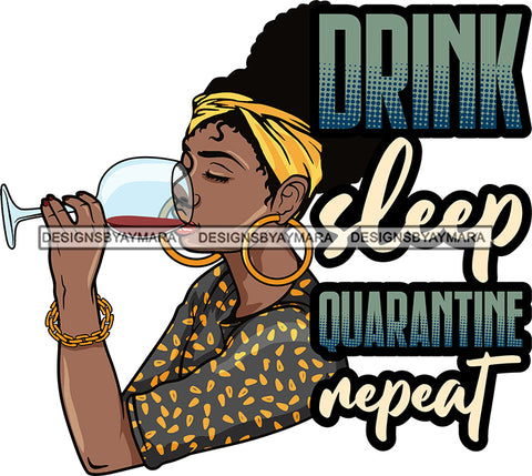 Afro Lola Drinking Wine Relaxing Chilling Life Quotes Alcohol Consumer .SVG Cutting Files For Silhouette and Cricut and More!