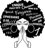 Afro Goddess God Says I Am Cancer Survivor Fighter Strong Woman Layered .SVG Cutting Files Silhouette Cricut Cut Cutting