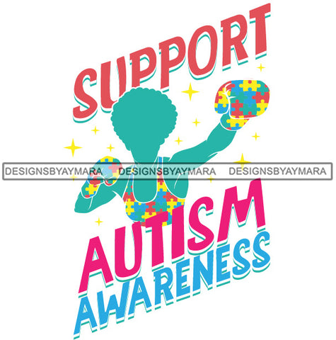 Autism Support Autism Awareness Strong Mom True Love SVG JPG PNG Vector Clipart Cricut Silhouette Cut Cutting