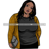 Attractive BBW Nubian Melanin Popping Beautiful African American Big Woman SVG Cutting Files