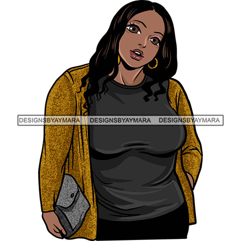 Attractive BBW Nubian Melanin Popping Beautiful African American Big Woman SVG Cutting Files