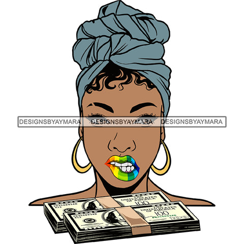 Afro Badass Goddess Gun Money Gangster Woman .SVG Cutting Files For Silhouette and Cricut and More!