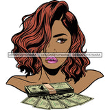 Afro Badass Goddess Gun Money Gangster Woman .SVG Cutting Files For Silhouette and Cricut and More!