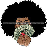 Bundle 20 Lola Money Maker Gangster Hustler Caring Gun Black Girl Magic Melanin Popping Hipster Girls SVG JPG PNG Layered Cutting Files For Silhouette Cricut and More