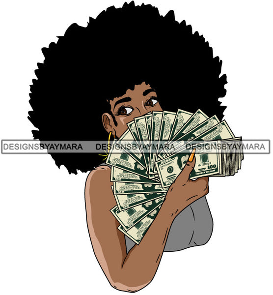 Bundle 20 Lola Money Maker Gangster Hustler Caring Gun Black Girl Magic Melanin Popping Hipster Girls SVG JPG PNG Layered Cutting Files For Silhouette Cricut and More