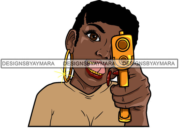 Bundle 20 Lola Money Maker Gangster Hustler Caring Gun Black Girl Magic Melanin Popping Hipster Girls SVG JPG PNG Layered Cutting Files For Silhouette Cricut and More