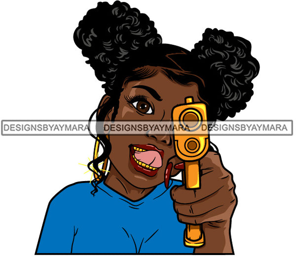 Bundle 20 Lola Money Maker Gangster Hustler Caring Gun Black Girl Magic Melanin Popping Hipster Girls SVG JPG PNG Layered Cutting Files For Silhouette Cricut and More