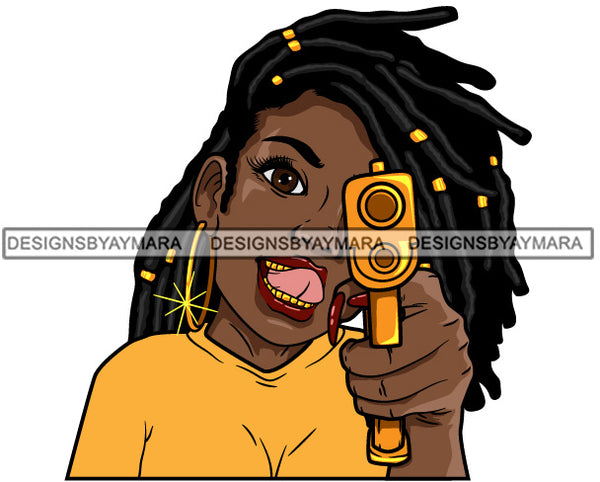 Bundle 20 Lola Money Maker Gangster Hustler Caring Gun Black Girl Magic Melanin Popping Hipster Girls SVG JPG PNG Layered Cutting Files For Silhouette Cricut and More