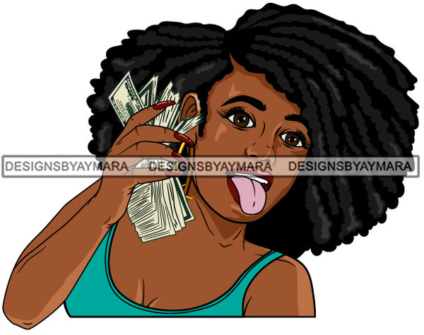 Bundle 20 Lola Money Maker Gangster Hustler Caring Gun Black Girl Magic Melanin Popping Hipster Girls SVG JPG PNG Layered Cutting Files For Silhouette Cricut and More