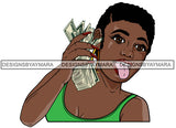 Bundle 20 Lola Money Maker Gangster Hustler Caring Gun Black Girl Magic Melanin Popping Hipster Girls SVG JPG PNG Layered Cutting Files For Silhouette Cricut and More