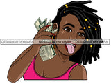 Bundle 20 Lola Money Maker Gangster Hustler Caring Gun Black Girl Magic Melanin Popping Hipster Girls SVG JPG PNG Layered Cutting Files For Silhouette Cricut and More