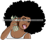 Bundle 20 Lola Money Maker Gangster Hustler Caring Gun Black Girl Magic Melanin Popping Hipster Girls SVG JPG PNG Layered Cutting Files For Silhouette Cricut and More