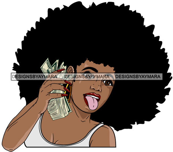 Bundle 20 Lola Money Maker Gangster Hustler Caring Gun Black Girl Magic Melanin Popping Hipster Girls SVG JPG PNG Layered Cutting Files For Silhouette Cricut and More