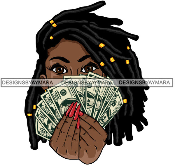 Bundle 20 Lola Money Maker Gangster Hustler Caring Gun Black Girl Magic Melanin Popping Hipster Girls SVG JPG PNG Layered Cutting Files For Silhouette Cricut and More