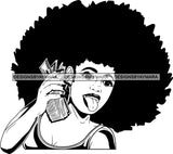 Bundle 20 Lola Money Maker Gangster Hustler Caring Gun Black Girl Magic Melanin Popping Hipster Girls SVG JPG PNG Layered Cutting Files For Silhouette Cricut and More