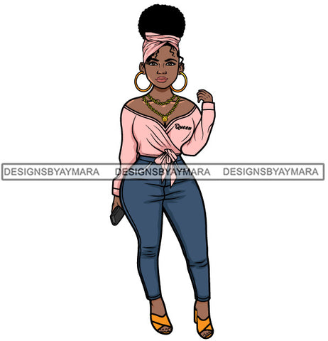 Afro Lola Fashion Model Beauty Stylish Trendy Girl Glamour Vogue .SVG Clipart Vector Cutting Files For Silhouette Cricut and More!