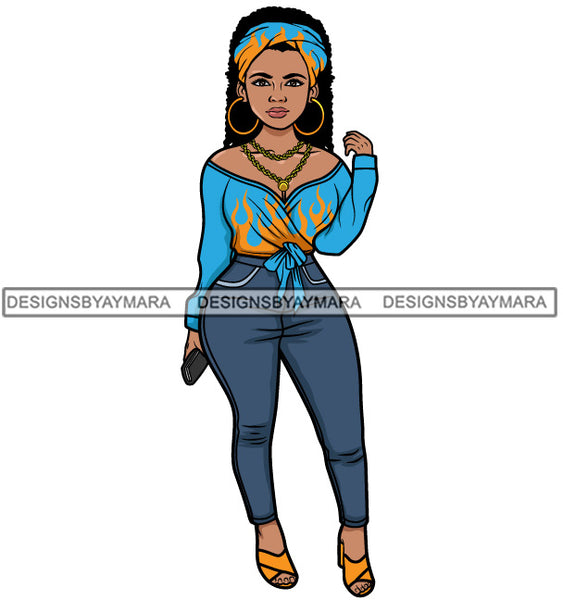 Afro Lola Fashion Model Beauty Stylish Trendy Girl Glamour Vogue .SVG Clipart Vector Cutting Files For Silhouette Cricut and More!