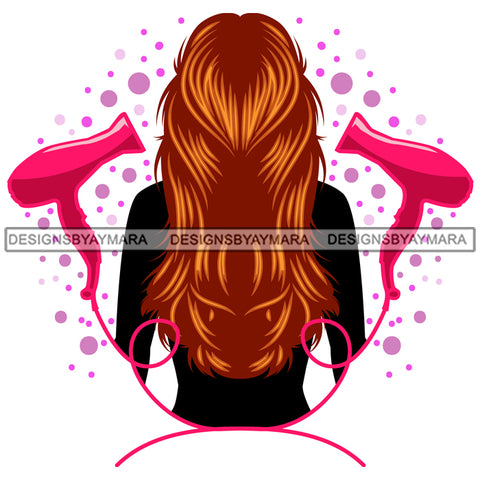 Beauty Salon Logo Hair Fashion Professional Beautiful Care Girl Hairdresser Cutting Files For Silhouette Cricut and More!