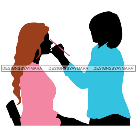 Beauty Salon Logo Hair Fashion Professional Beautiful Care Girl Hairdresser Cutting Files For Silhouette Cricut and More!