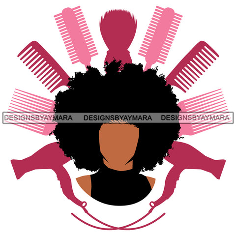 Beauty Salon Logo Hair Fashion Professional Beautiful Care Girl Hairdresser Cutting Files For Silhouette Cricut and More!