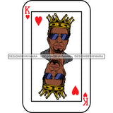Ace King Man Royalty Blackjack Casino Card Game Attractive Black Man Bearded Hipster Male Guy Hombre Macho Manly SVG Files For Cutting