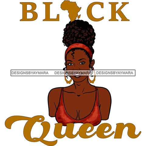 Queen In Gold Africa SVG JPG PNG Vector Clipart Cricut Silhouette Cut Cutting