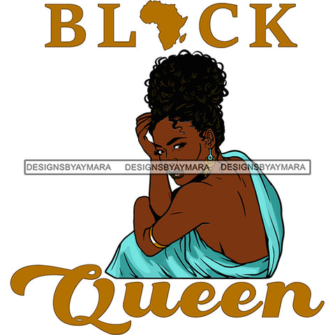 Black Queen In Color Africa SVG JPG PNG Vector Clipart Cricut Silhouette Cut Cutting