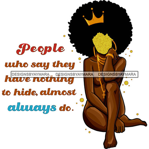 Black Queen Crowned In Color SVG JPG PNG Vector Clipart Cricut Silhouette Cut Cutting