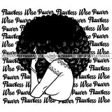 Flawless Goddess Diva Wise Black Queen  In BW Color  SVG JPG PNG Vector Clipart Cricut Silhouette Cut Cutting