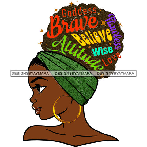 Goddess Diva Wise Black Queen  In Color No Words SVG JPG PNG Vector Clipart Cricut Silhouette Cut Cutting