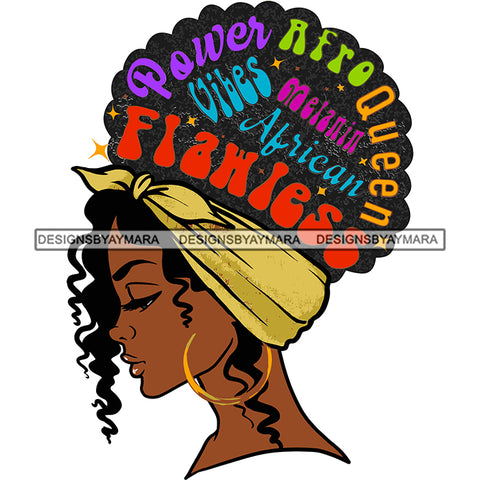 Power Goddess Diva Melanin Black Queen In Color SVG JPG PNG Vector Clipart Cricut Silhouette Cut Cutting