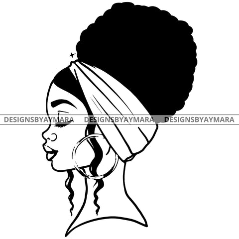 Blessed Goddess Diva Black Queen In BW No Words SVG JPG PNG Vector Clipart Cricut Silhouette Cut Cutting