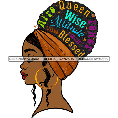 Blessed Goddess Diva Black Queen In Color SVG JPG PNG Vector Clipart Cricut Silhouette Cut Cutting