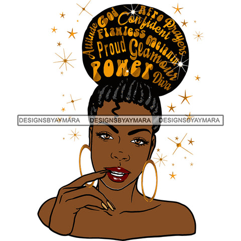 Proud Goddess Diva Black Queen In Color SVG JPG PNG Vector Clipart Cricut Silhouette Cut Cutting