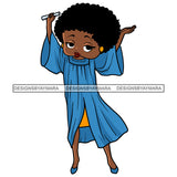 Afro Cute Sexy Betty Graduation Boss Lady Big Eyes Queen Melanin Curly Afro Hair Style SVG PNG JPG Cutting Files For Silhouette Cricut More