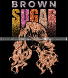 Brown Sugar Melanin Woman Sparkles African American Female Nubian Designs For T-Shirts Sublimation Print Cut Cutting SVG PNG JPG Vector Files