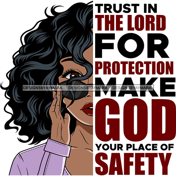 Classy Lola Half Face Religious Quote Sunglasses Shoulder Length Wavy Hairstyle SVG JPG PNG Vector Clipart Cricut Silhouette Cut Cutting