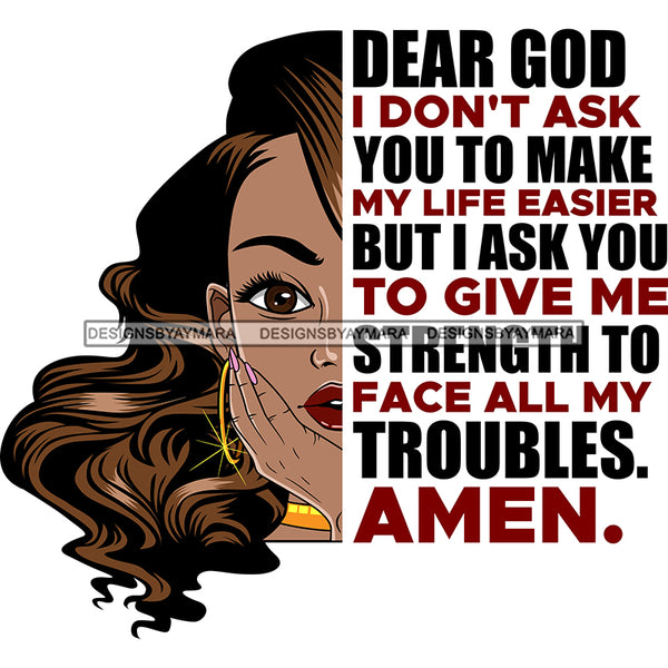 Bundle 20 Afro Woman Half Face God Lord Inspirational Quotes Black Girl Magic Melanin Popping Classy Lady SVG JPG PNG Cutting Files For Silhouette Cricut and More