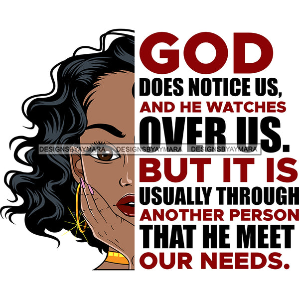 Classy Lola Half Face Religious Quote Hope Love Neck Length Wavy Hairstyle Banner SVG JPG PNG Vector Clipart Cricut Silhouette Cut Cutting