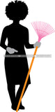 Cleaning Service Company Logo Woman Housekeeping Worker Housekeeper Maid SVG Cut File For Silhouette and Cricut