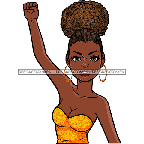 Black Woman Holding Fist Up Power JPG PNG  Clipart Cricut Silhouette Cut Cutting