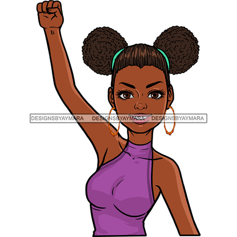 Black Woman Holding Fist Up Power JPG PNG  Clipart Cricut Silhouette Cut Cutting